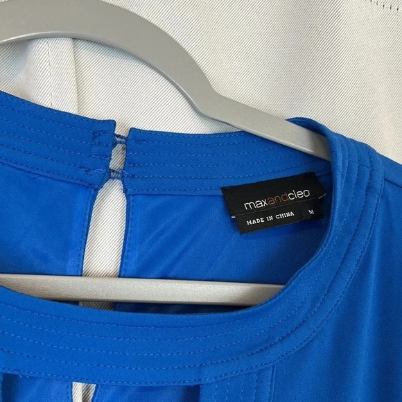 Max And Cleo Blue Women’s 3/4 Sleeve Dress Size M - Picture 3 of 7